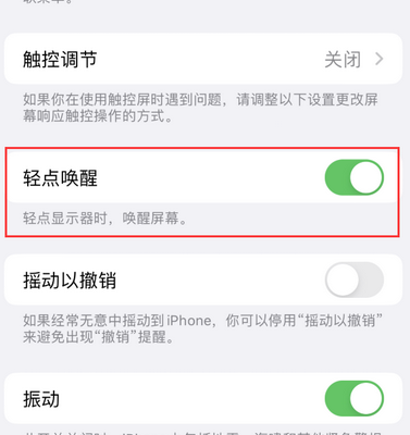 谢家集苹果售后服务分享iPhone轻点唤醒功能屏幕无反应 